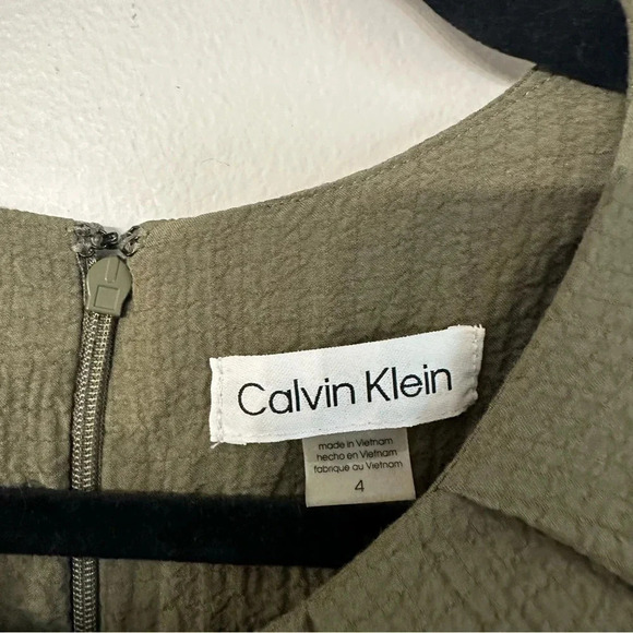 Calvin Klein Green Sleeveless Tie Waist Full Length Romper Size 4 GUC - Picture 6 of 12